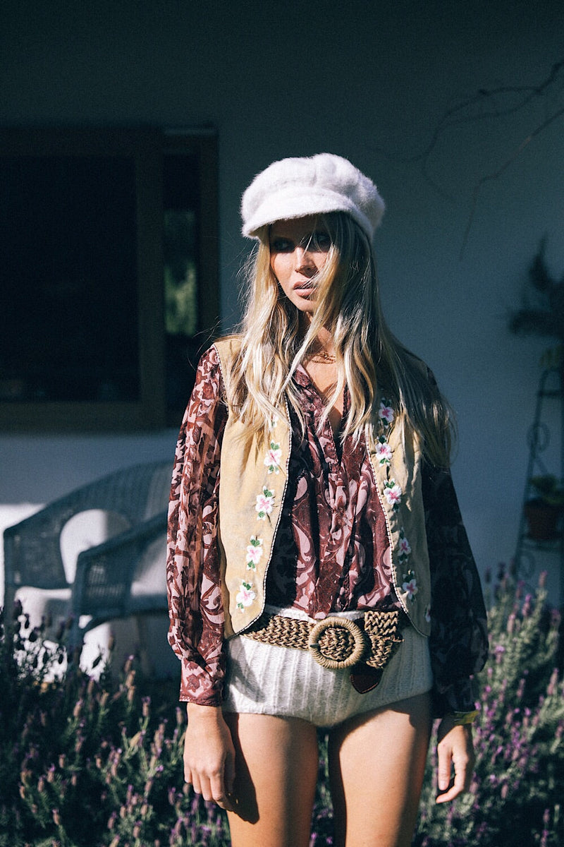 Cadillac Ranch Velvet Vest - Chasing Unicorns