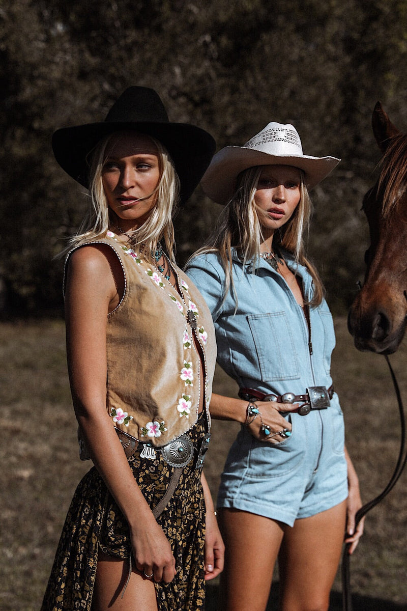Cadillac Ranch Velvet Vest - Chasing Unicorns