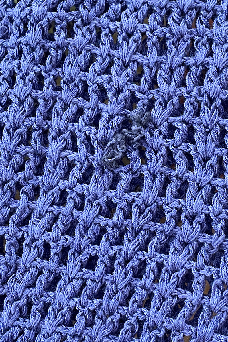 California Blue Crochet + Beaded Mini Dress - Chasing Unicorns