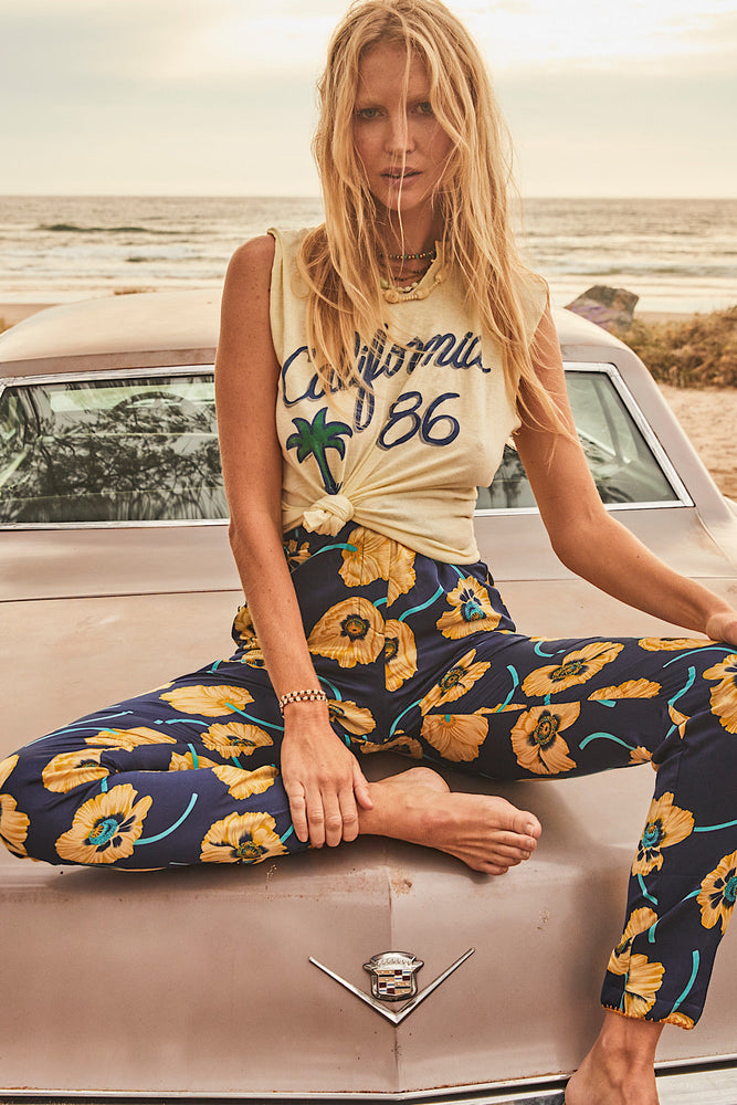 California Girls Silk Satin Pants