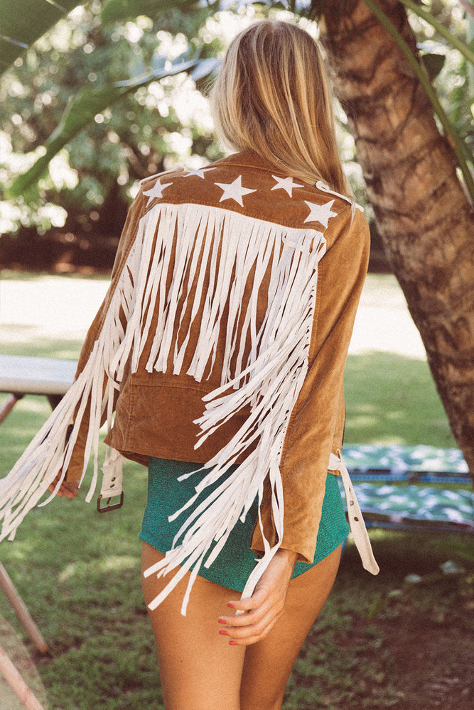 California Stars Velvet And Suede Jacket