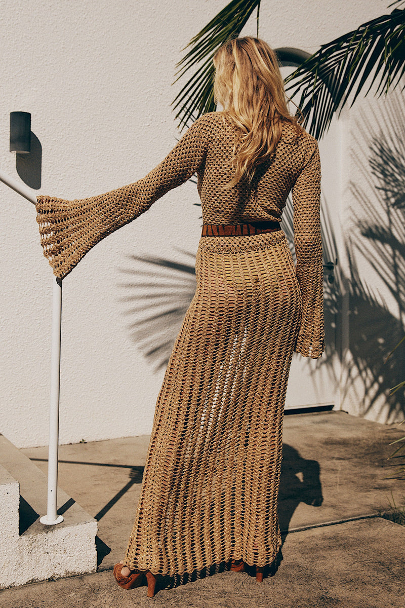 Chelsea Morning Crochet Maxi Dress - Chasing Unicorns