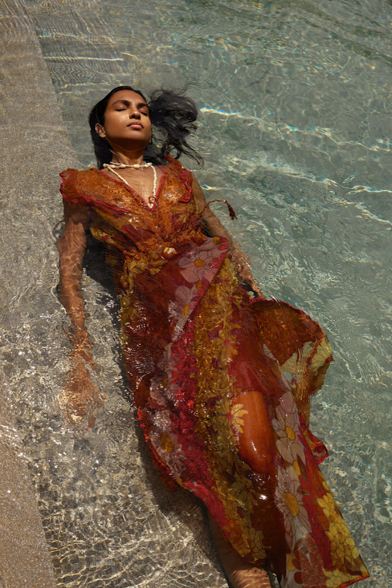 Close To Me Silk/Cotton + Lace Maxi Dress - Chasing Unicorns