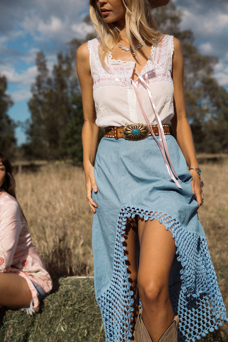 Cotton Fields Eyelet Camisole - Chasing Unicorns