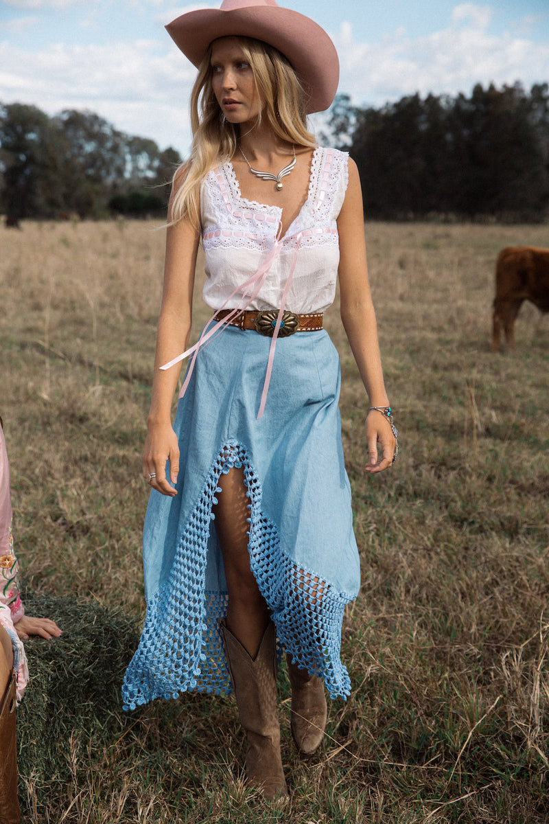Cotton Fields Eyelet Camisole - Chasing Unicorns