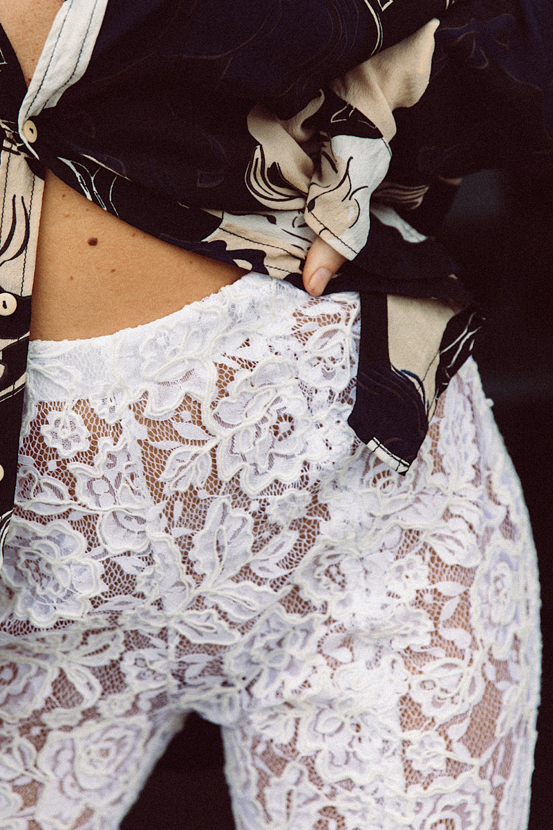 Dancing Days Cord Embroidered Lace Flares - Chasing Unicorns