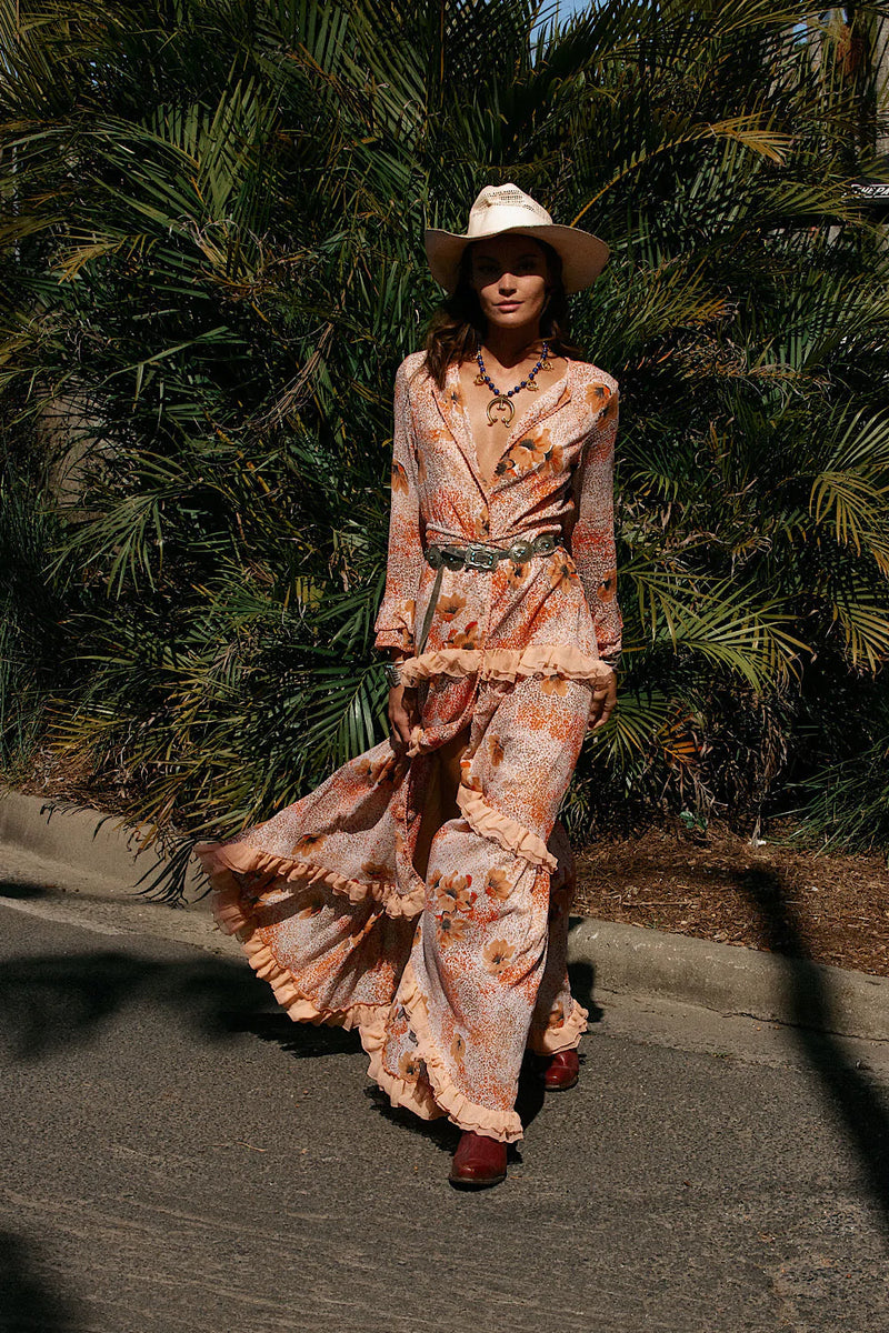 Dream On Ruffle Maxi Dress - Dogwood - Chasing Unicorns