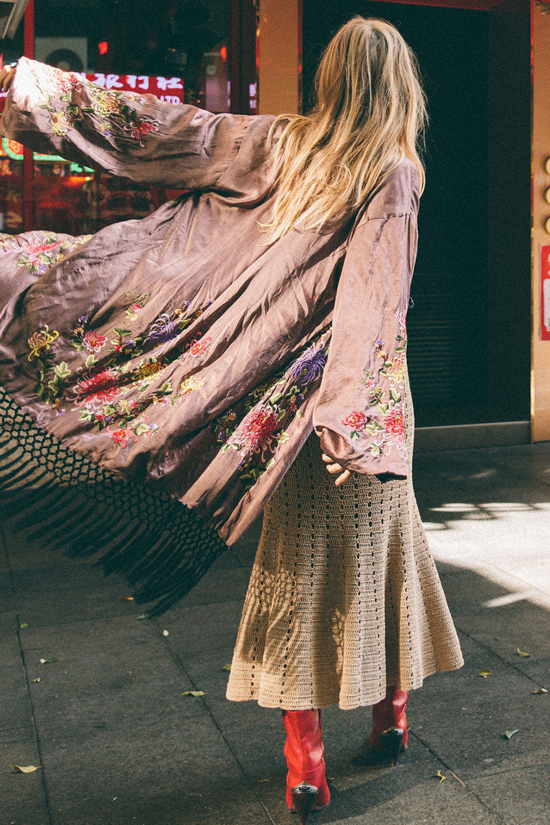 Feels Like Love Crochet Skirt - Latte - Chasing Unicorns