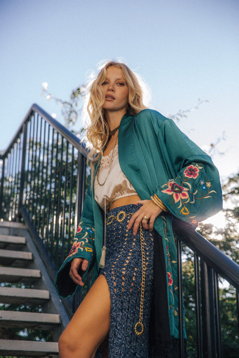Feels Like Love Crochet Skirt - Night Sky - Chasing Unicorns
