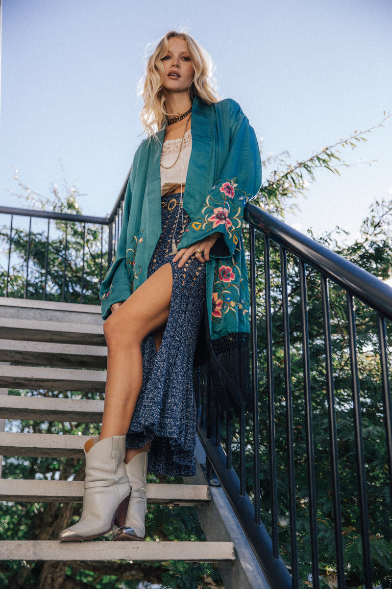 Feels Like Love Crochet Skirt - Night Sky - Chasing Unicorns