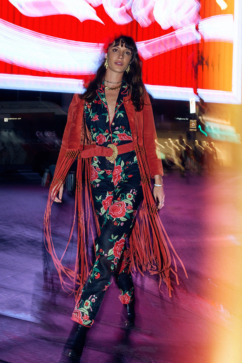 Flowers In December Linen Jumpsuit - Chasing Unicorns