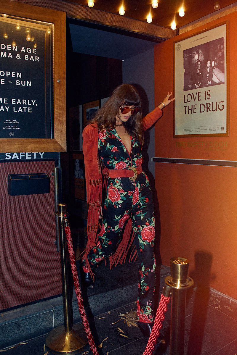 Flowers In December Linen Jumpsuit - Chasing Unicorns