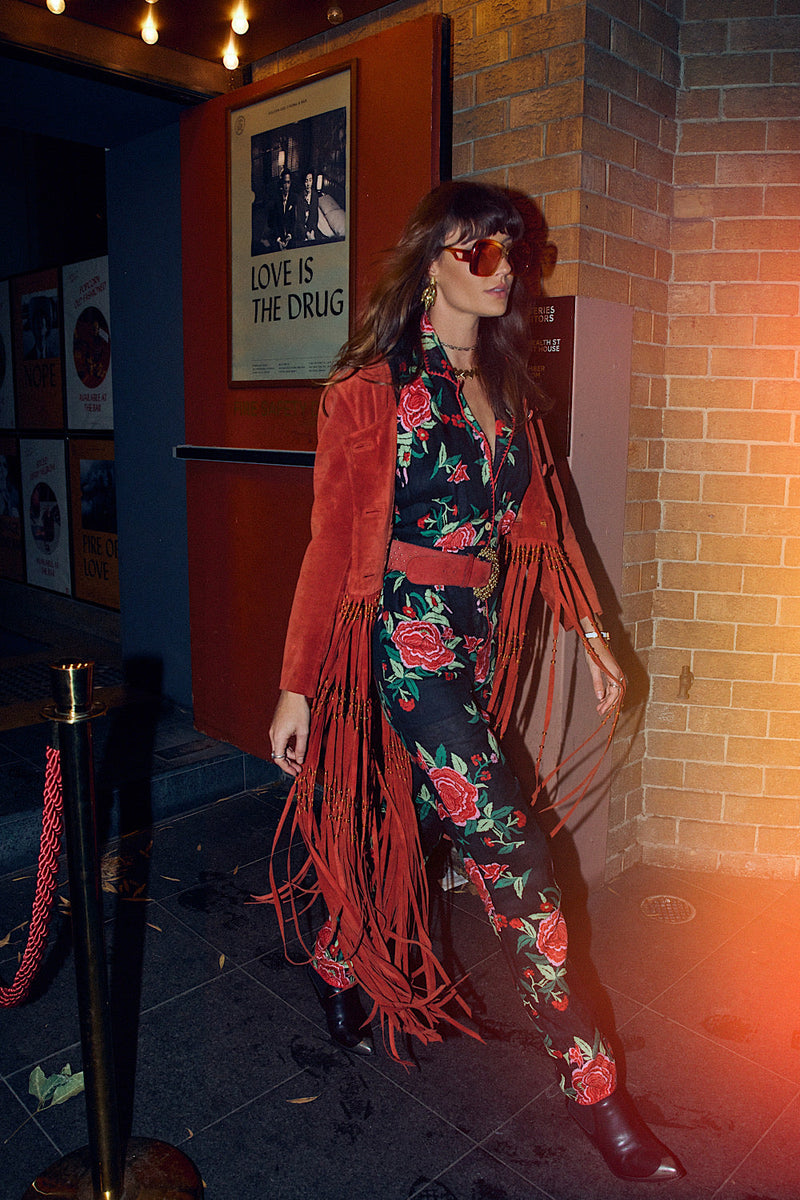 Flowers In December Linen Jumpsuit - Chasing Unicorns