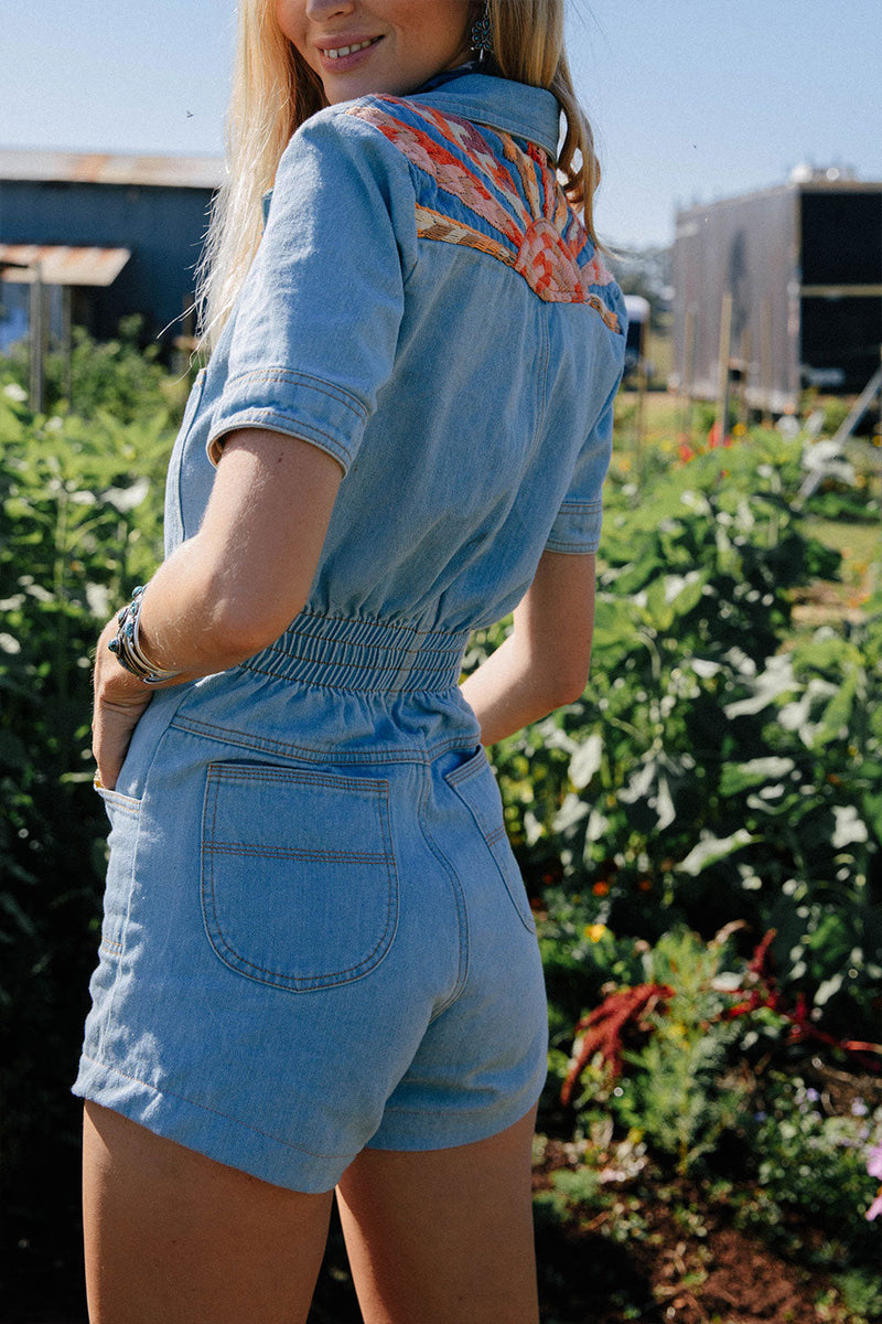 Fly To The Rainbow Short Boiler Suit - Chasing Unicorns