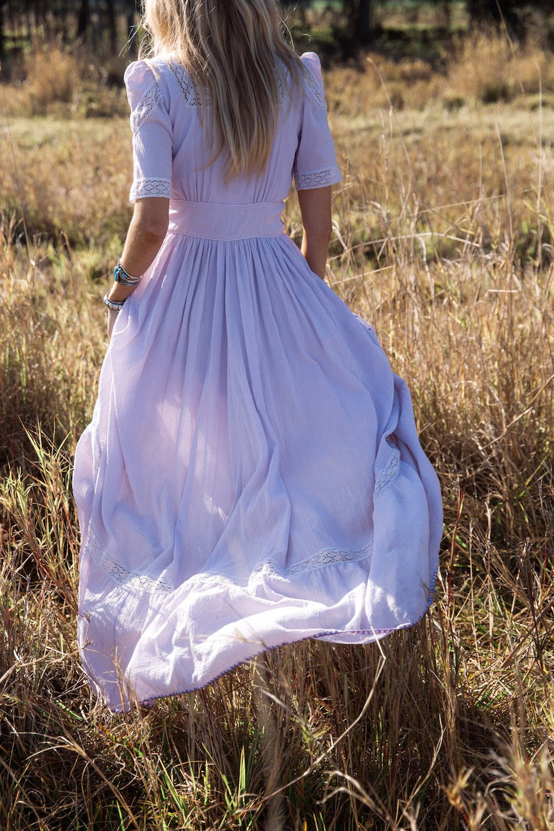 Flying Horses Embroidered Maxi Dress - Chasing Unicorns