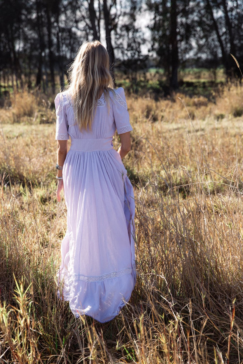 Flying Horses Embroidered Maxi Dress - Chasing Unicorns