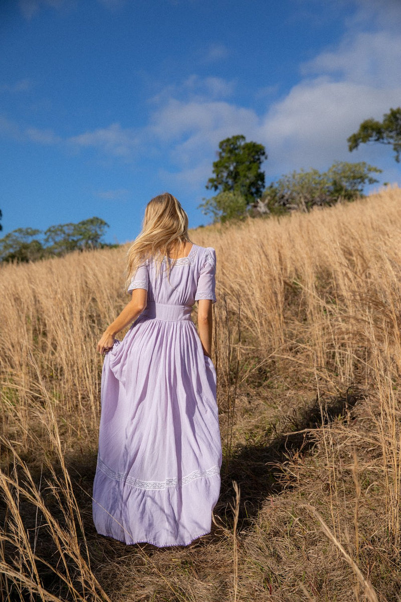 Flying Horses Embroidered Maxi Dress - Chasing Unicorns