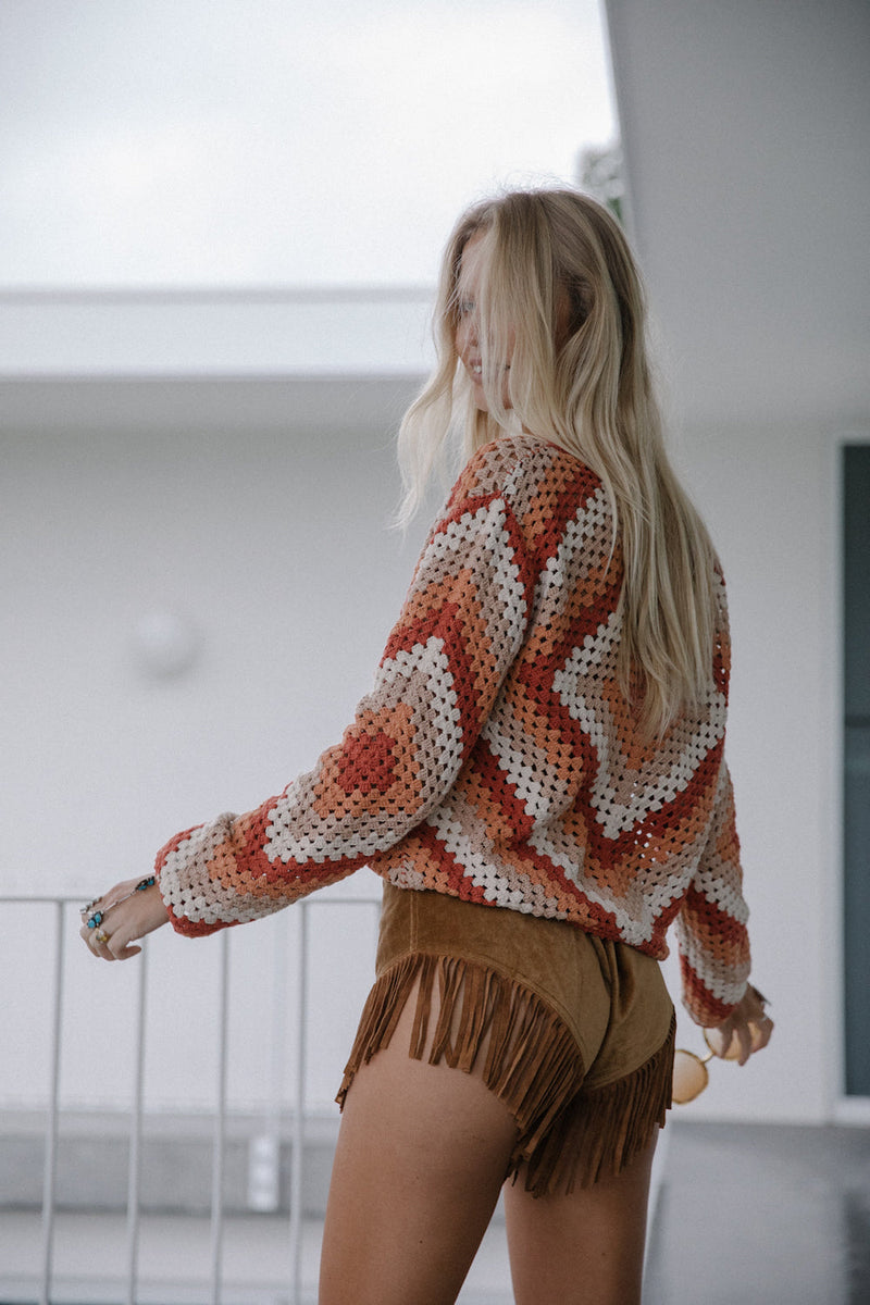Forever Young Crochet Jumper - Chasing Unicorns