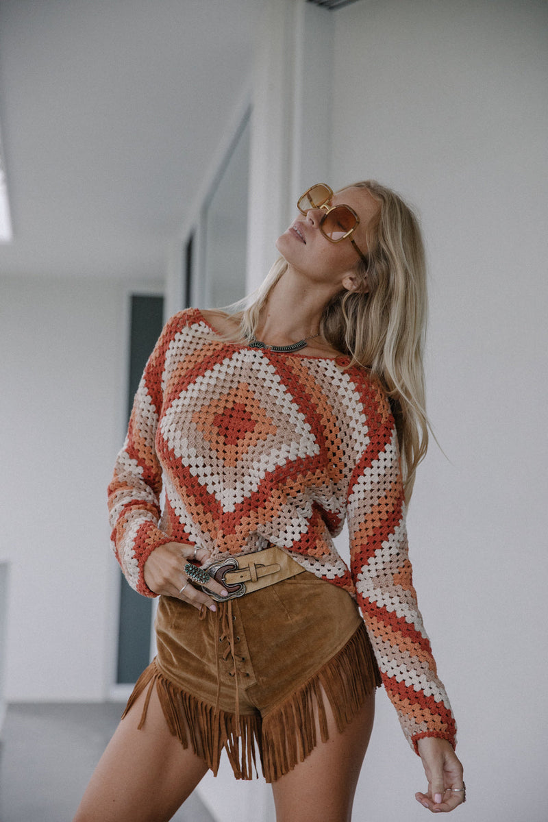 Forever Young Crochet Jumper - Chasing Unicorns