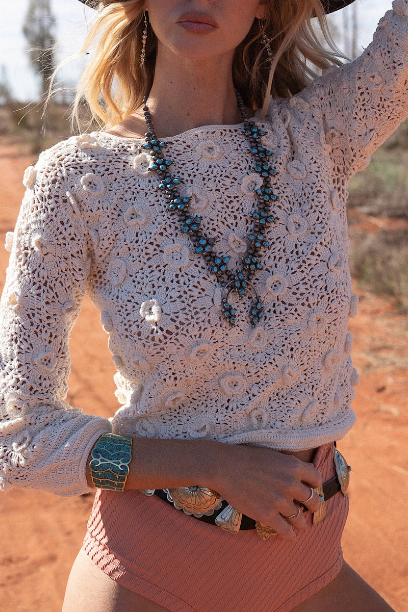 Gold And Turquoise Inlay Cuff - Chasing Unicorns