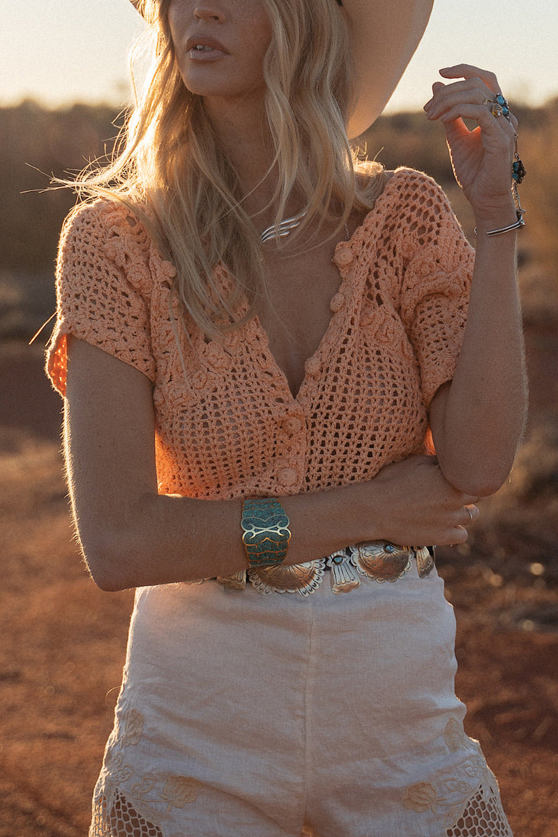 Gold And Turquoise Inlay Cuff - Chasing Unicorns