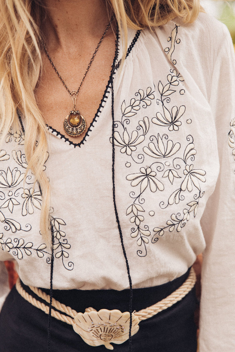 Gold Filagree Pendant Necklace - Chasing Unicorns