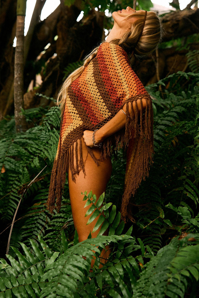 Happy Days Crochet Poncho - Chasing Unicorns