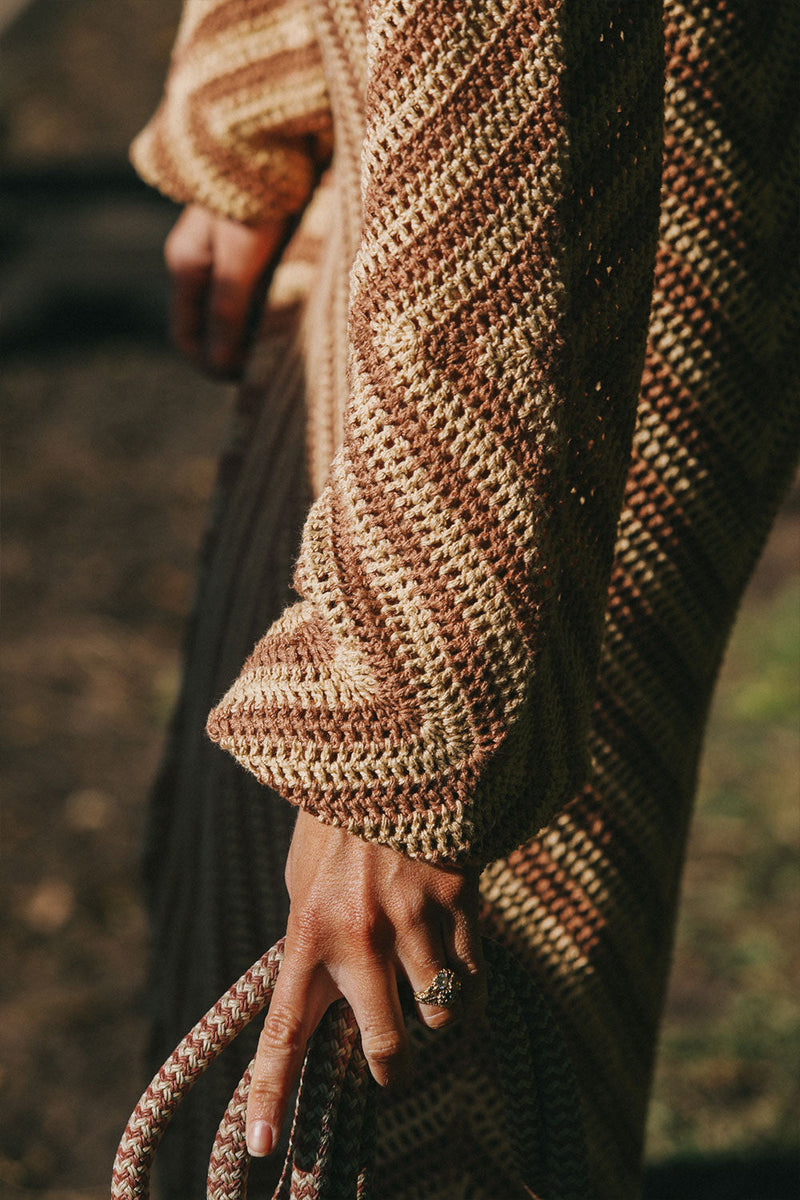 House Of The Rising Sun Crochet Maxi Dress - Chasing Unicorns