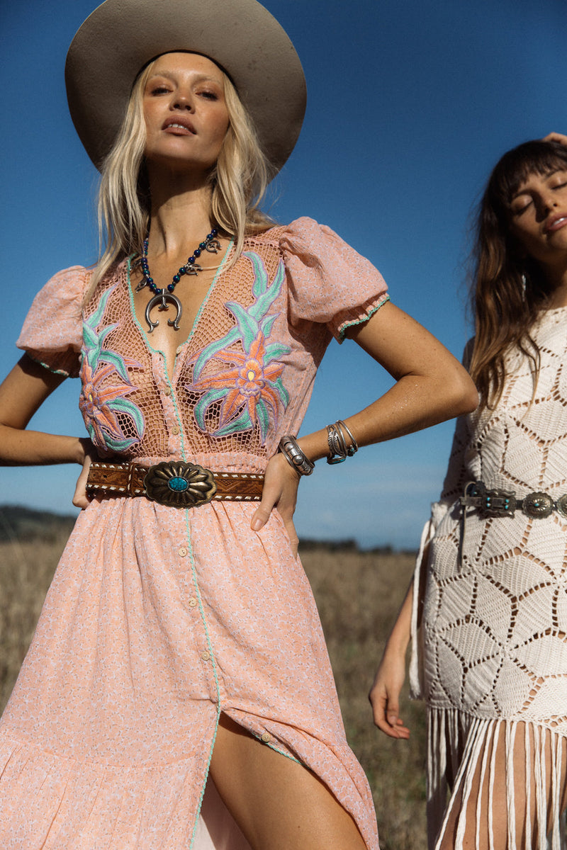 Hungry Heart Cutwork Embroidered Maxi Dress - Chasing Unicorns