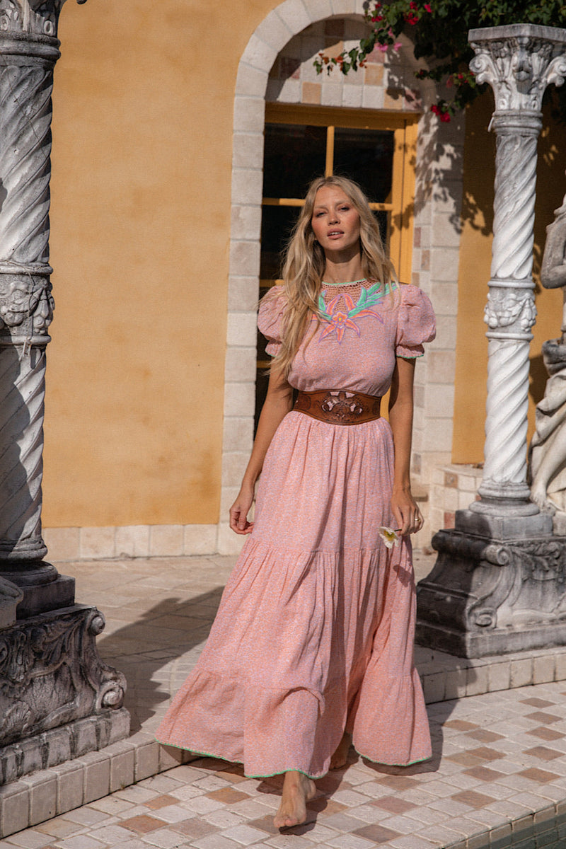 Hungry Heart Cutwork Embroidered Maxi Dress - Chasing Unicorns