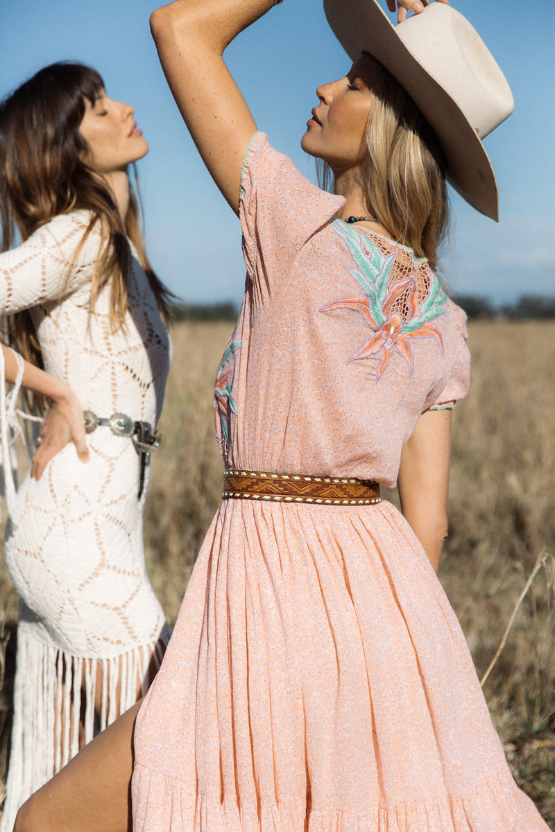 Hungry Heart Cutwork Embroidered Maxi Dress - Chasing Unicorns