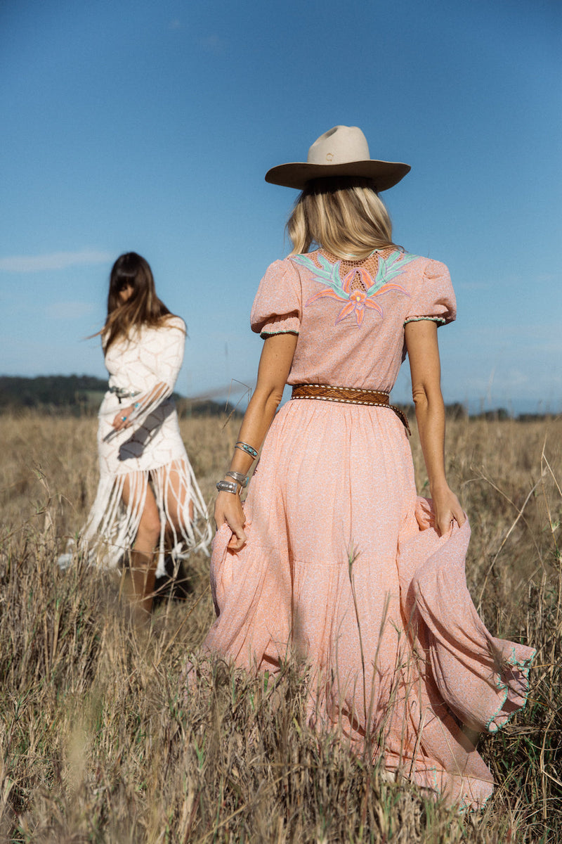 Hungry Heart Cutwork Embroidered Maxi Dress - Chasing Unicorns