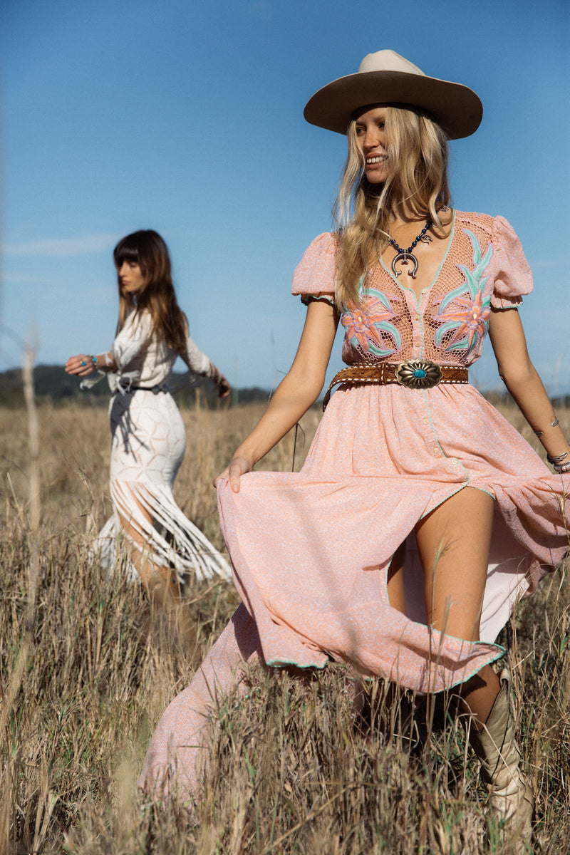 Hungry Heart Cutwork Embroidered Maxi Dress - Chasing Unicorns