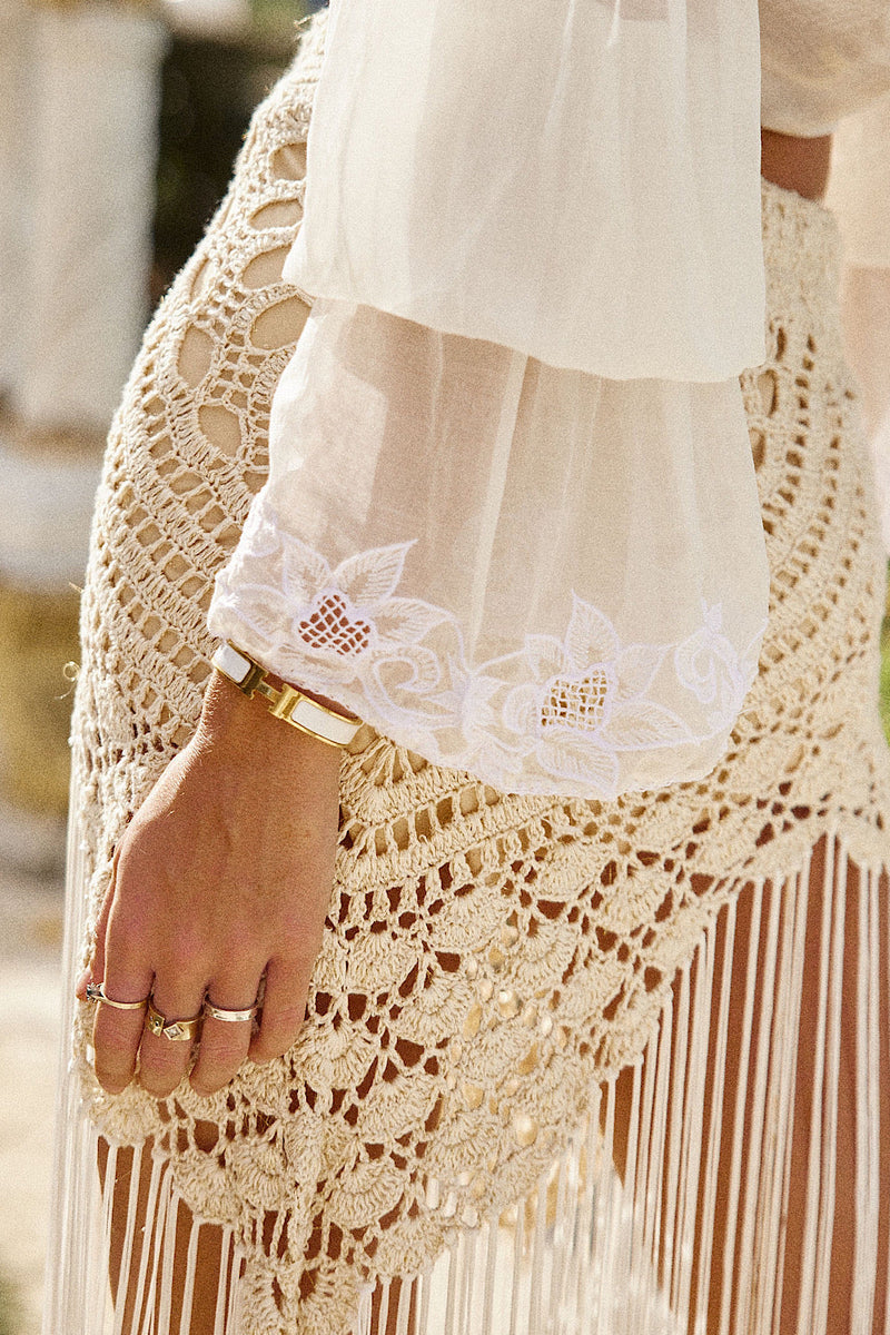 I’d Love To Change The World skirt - cream - Chasing Unicorns