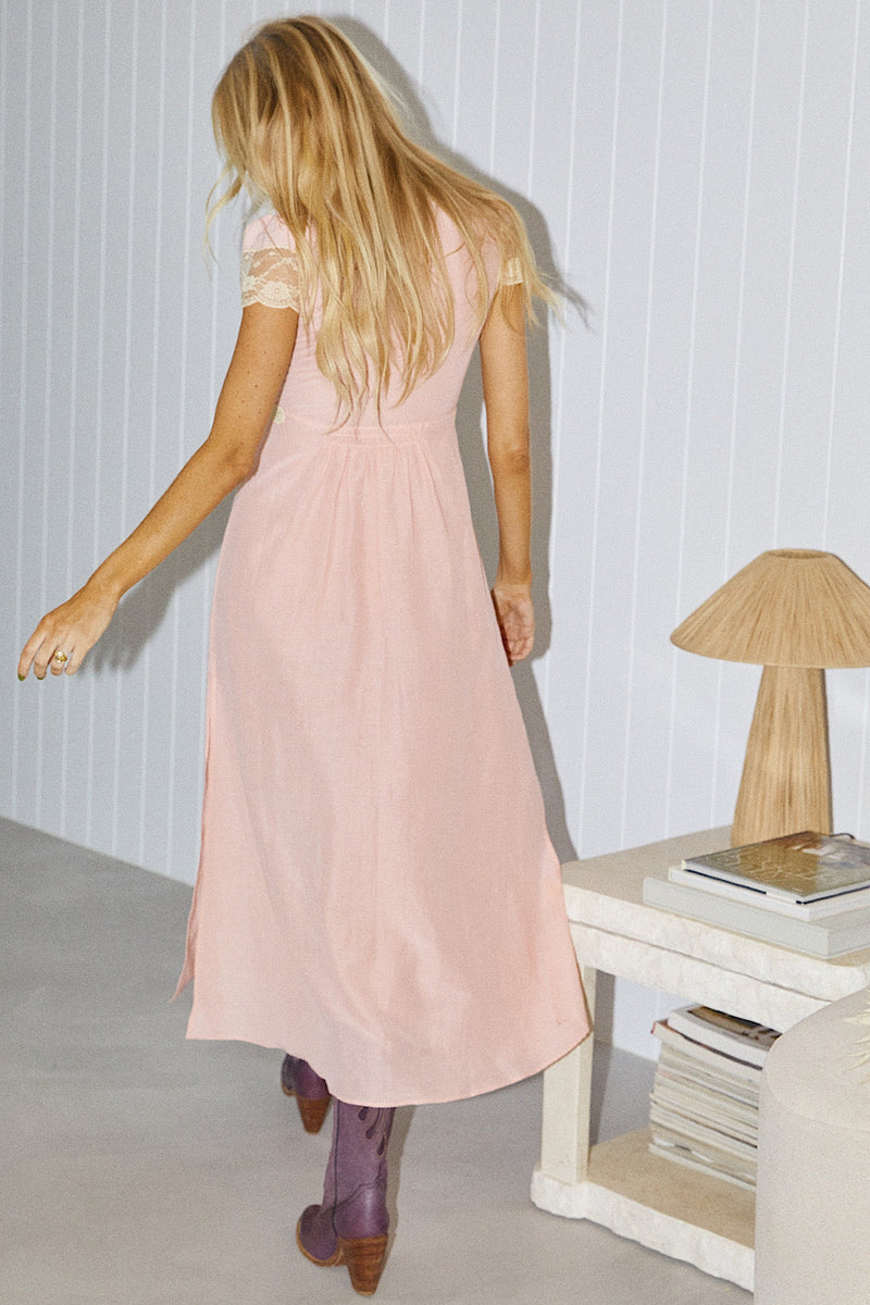 Into My Soul Cotton Voile + Lace Midi Duster Dress - Chasing Unicorns