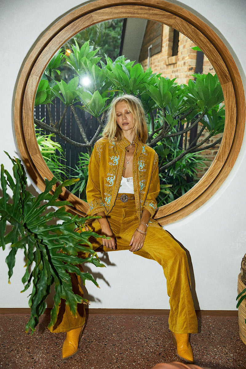 It’s Only Rock’N’Roll Long Line Jacket - Chartreuse - Chasing Unicorns