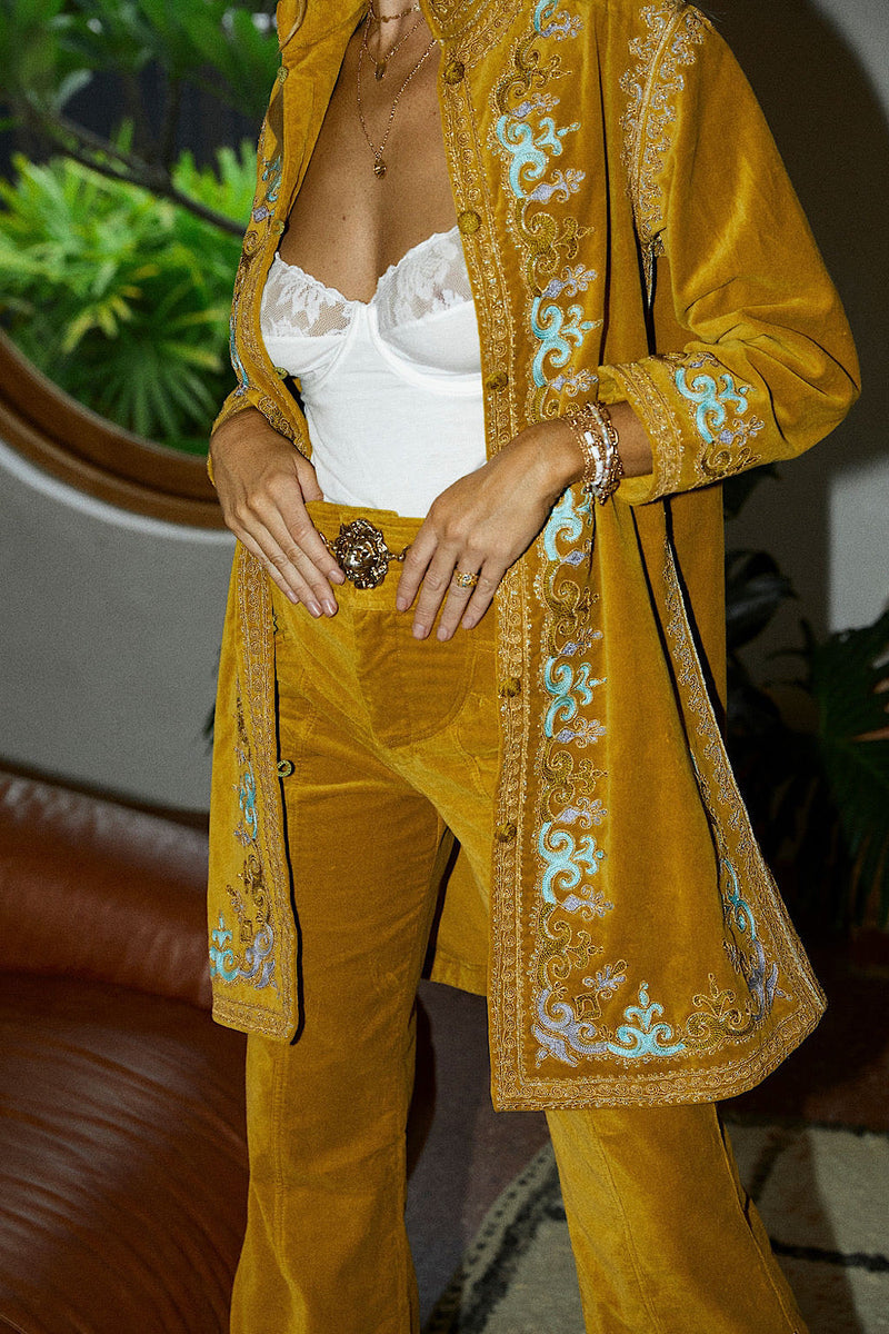 It’s Only Rock’N’Roll Long Line Jacket - Chartreuse - Chasing Unicorns