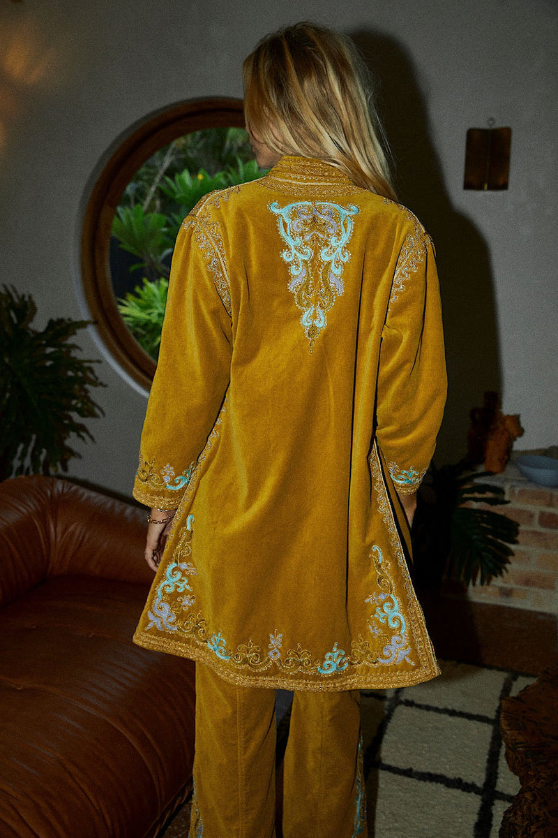 It’s Only Rock’N’Roll Long Line Jacket - Chartreuse - Chasing Unicorns