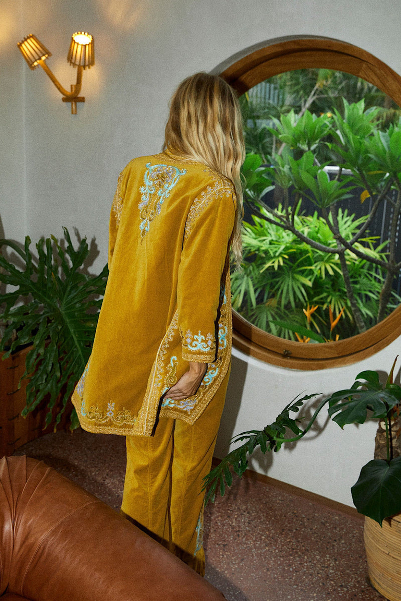 It’s Only Rock’N’Roll Long Line Jacket - Chartreuse - Chasing Unicorns