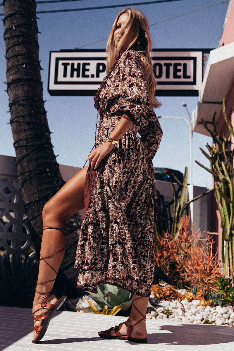 Izabella Duster Dress- Port Bloom - Chasing Unicorns