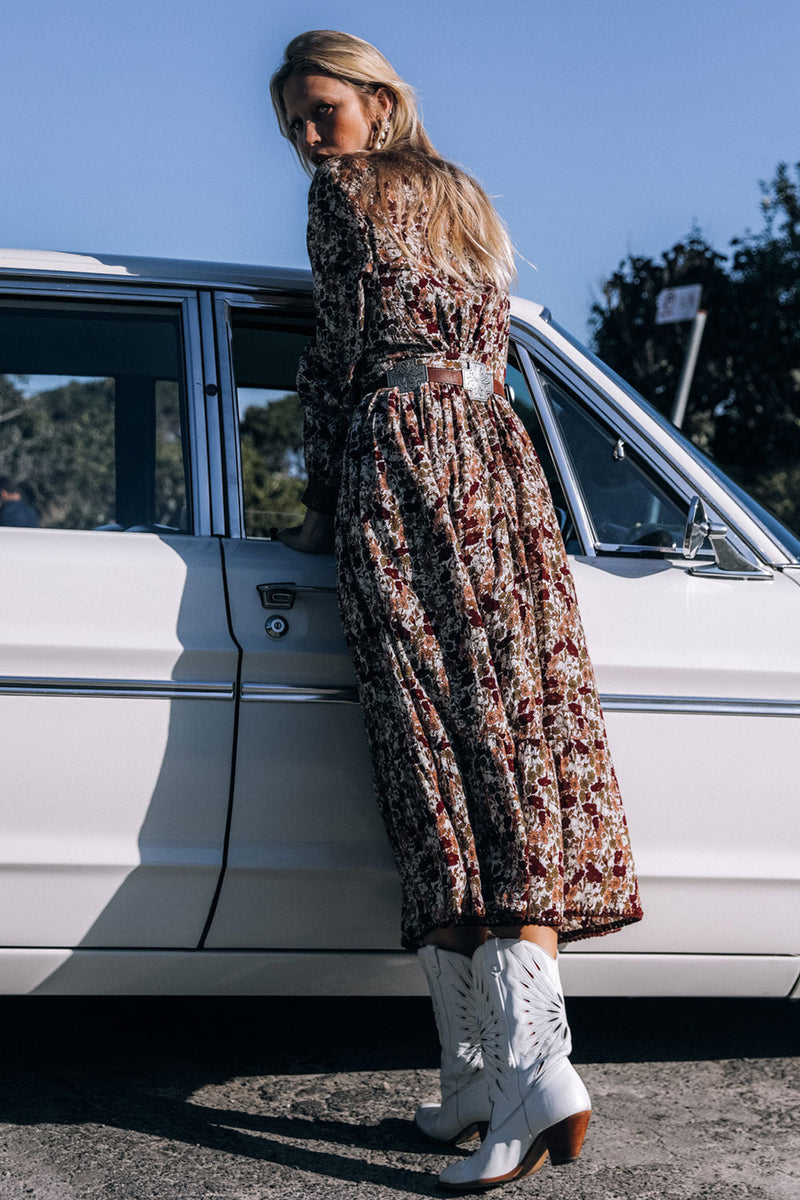 Izabella Duster Dress- Port Bloom - Chasing Unicorns