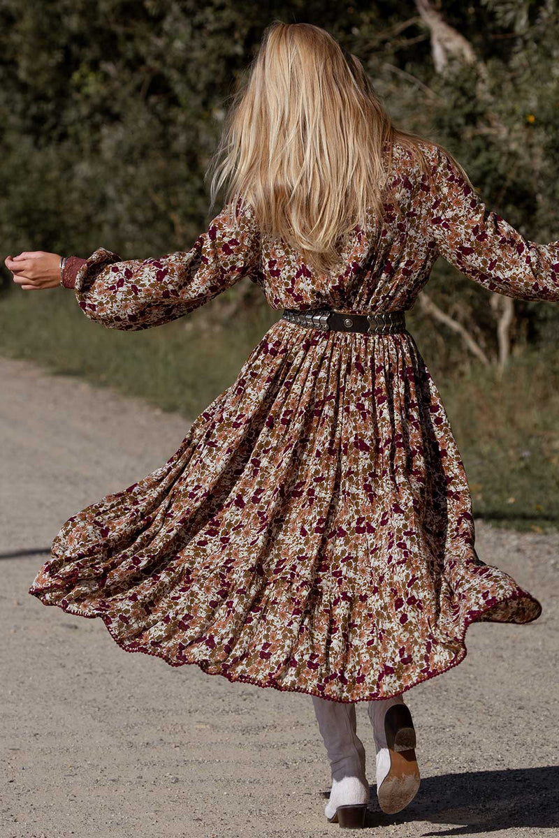 Izabella Duster Dress- Port Bloom - Chasing Unicorns