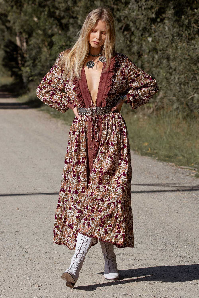Izabella Duster Dress- Port Bloom - Chasing Unicorns