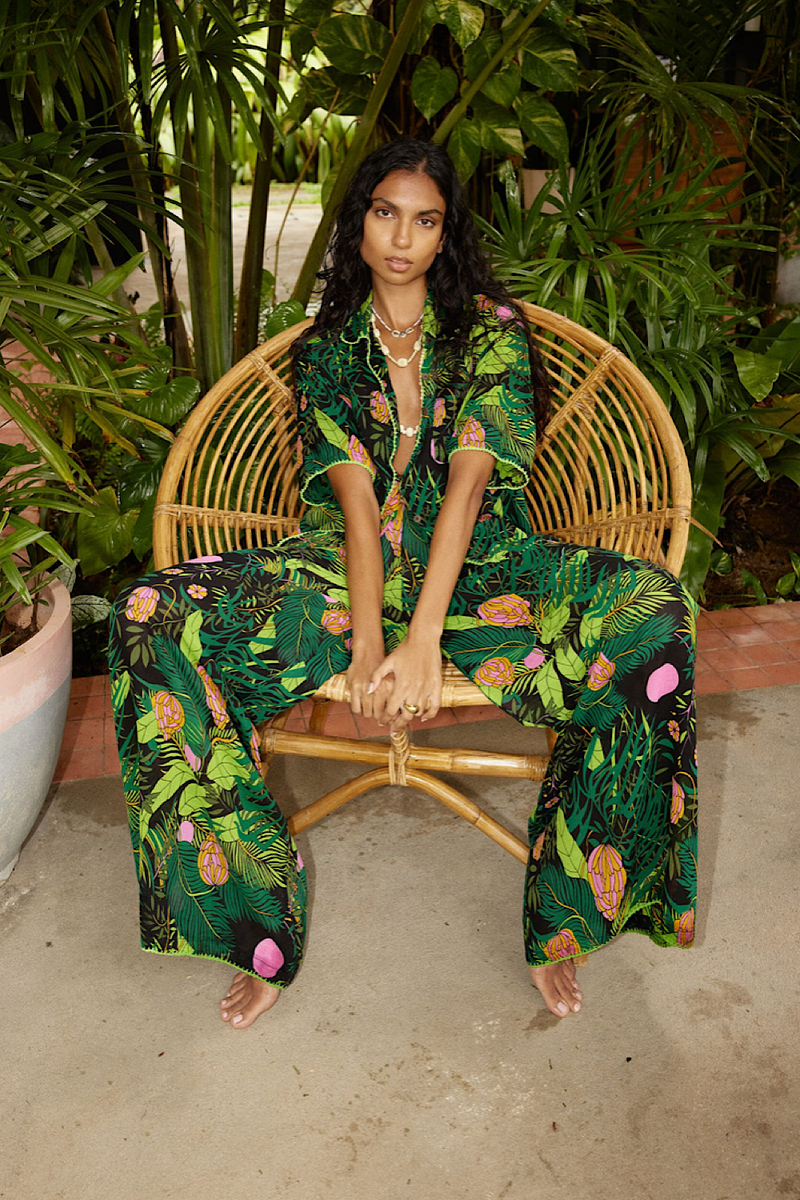 Jungle Cotton Gauze Palazzo Pants - Chasing Unicorns