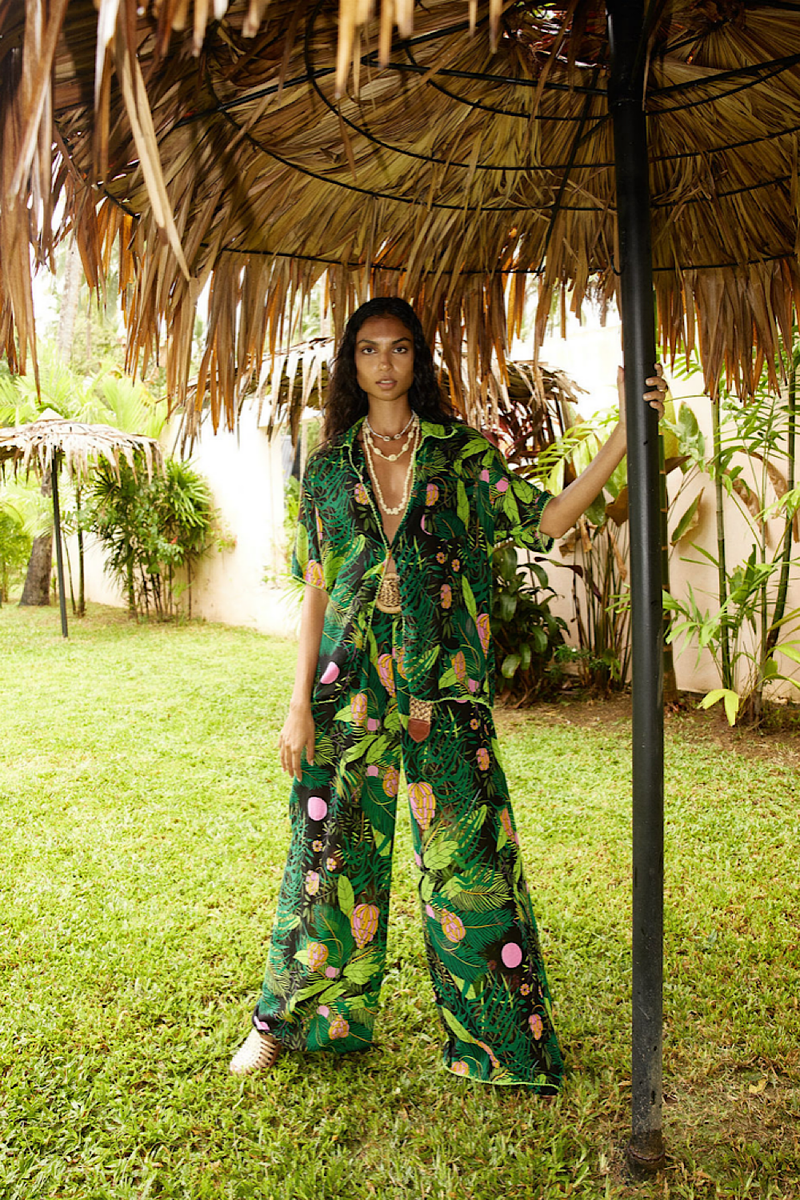 Jungle Cotton Gauze Palazzo Pants - Chasing Unicorns