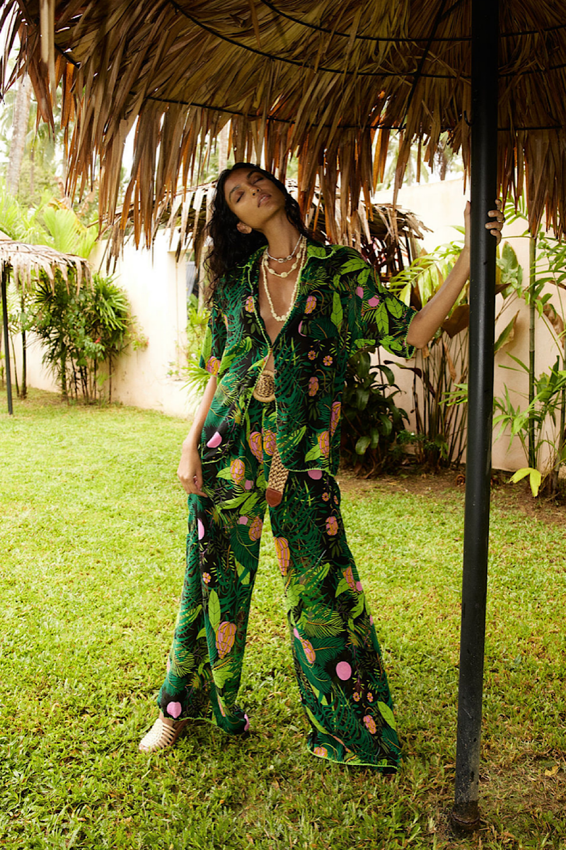 Jungle Cotton Gauze Palazzo Pants - Chasing Unicorns