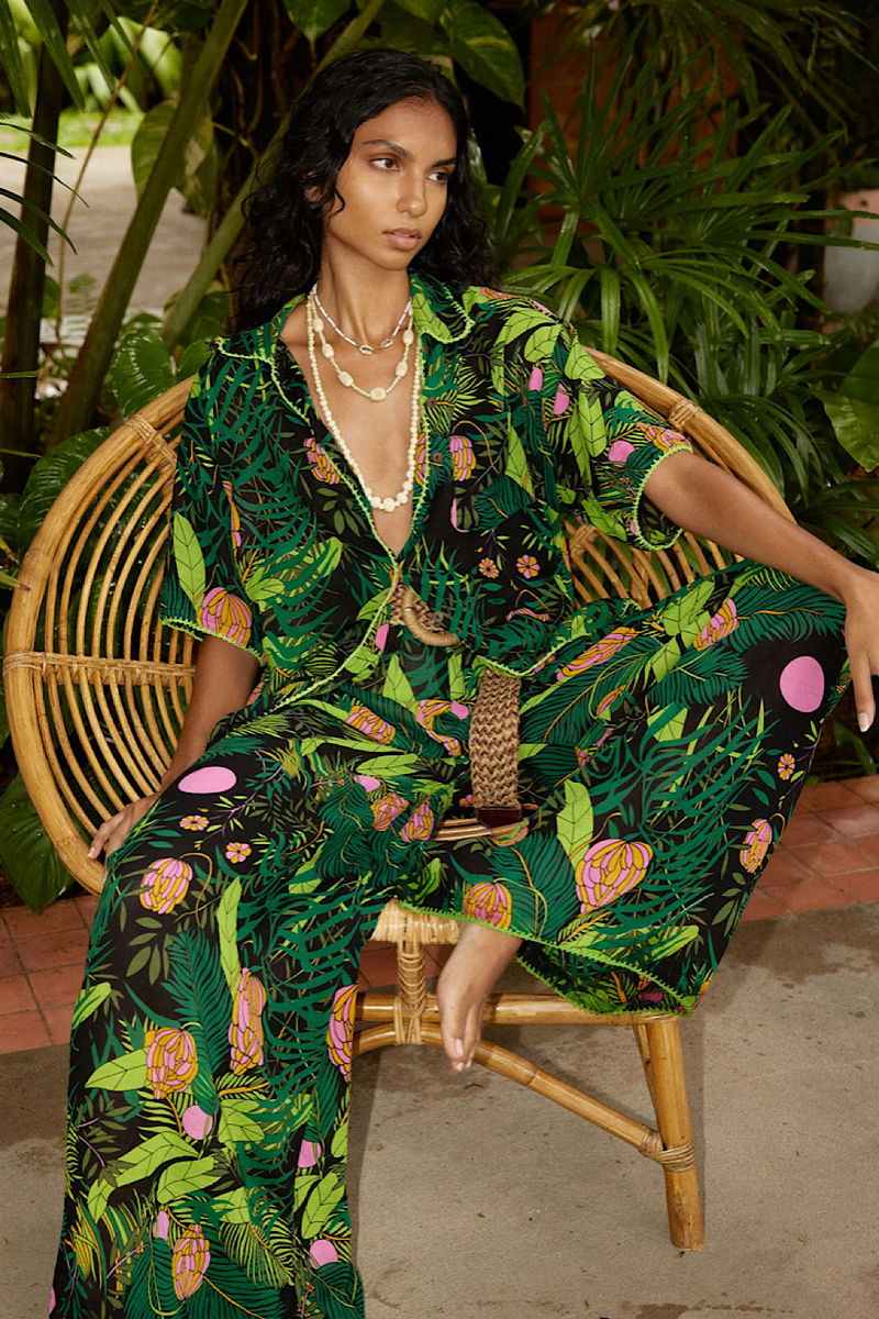 Jungle Cotton Gauze Palazzo Pants - Chasing Unicorns