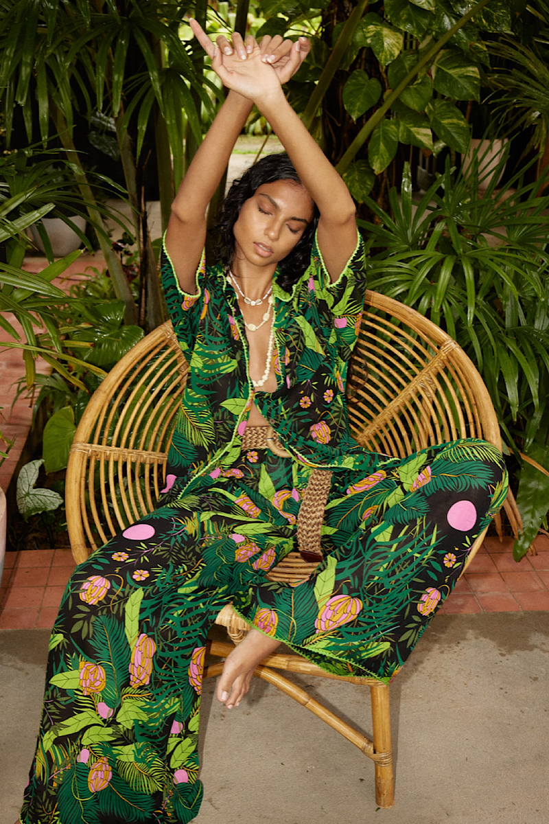 Jungle Cotton Gauze Palazzo Pants - Chasing Unicorns
