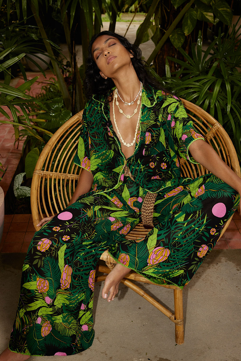 Jungle Cotton Gauze Short Sleeve shirt - Chasing Unicorns