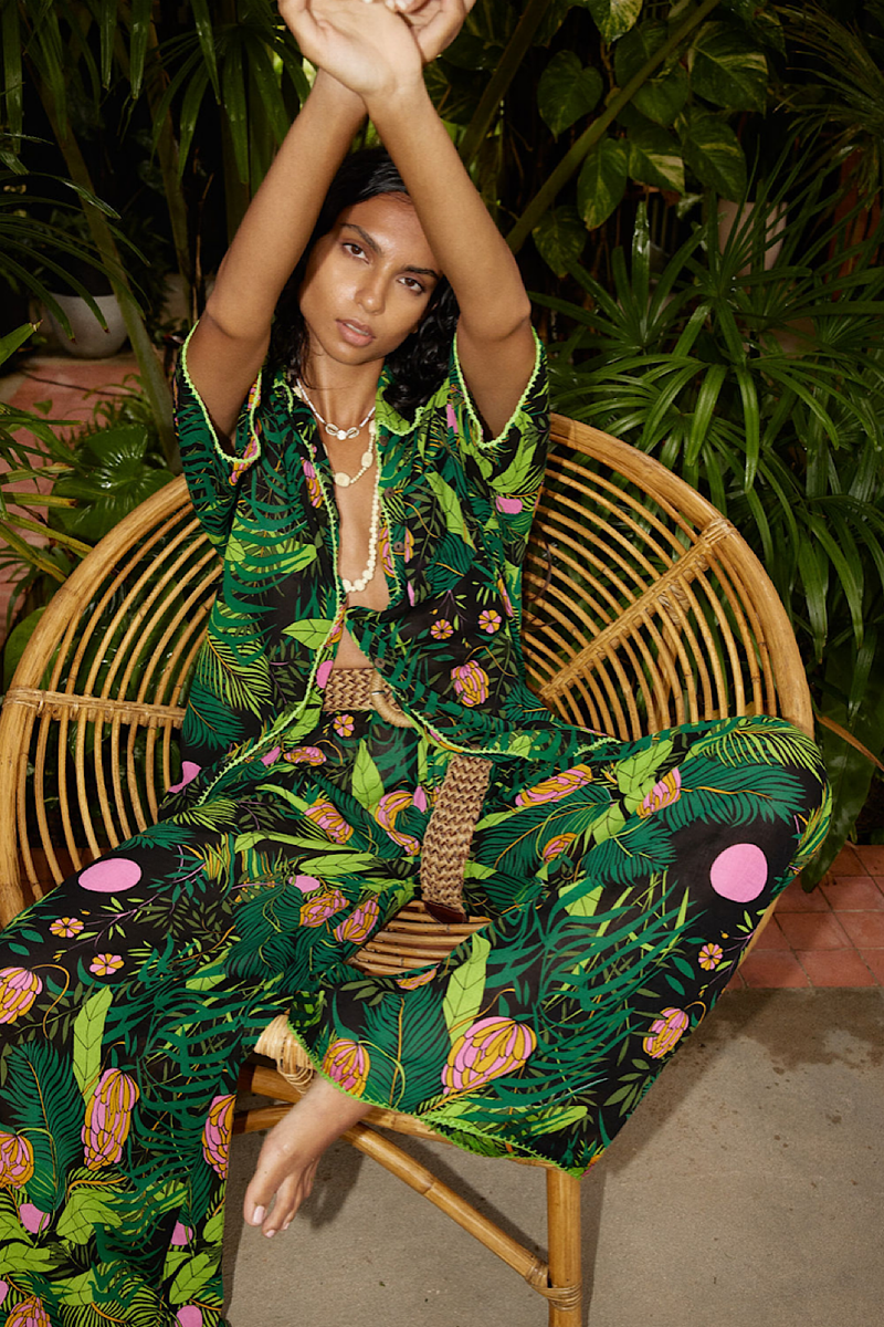 Jungle Cotton Gauze Short Sleeve shirt - Chasing Unicorns